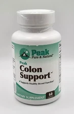 Peak Pure & Natural PEAK COLON SUPPORT - 60 Capsules - Healthy Bowel Function