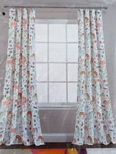New Lush Decor Window Panels Unicorn Heart Two Panels 52"x 84" Baby Kids Room