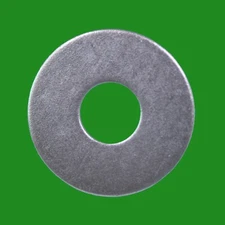 25x Flat Metal Penny Repair Washers 30mm x 1.5mm, 10mm Hole, BZP Steel M10 Ring