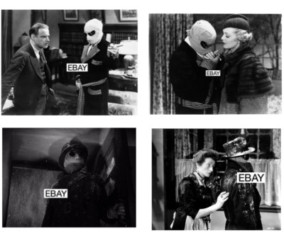 THE INVISIBLE MAN 1933 HORROR MOVIE PHOTOS LOT #1 (4) CLAUDE RAINS JAMES WHALE