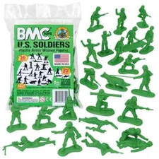 BMC 67057 BRIGHT GREEN plastic Army Women toy soldiers