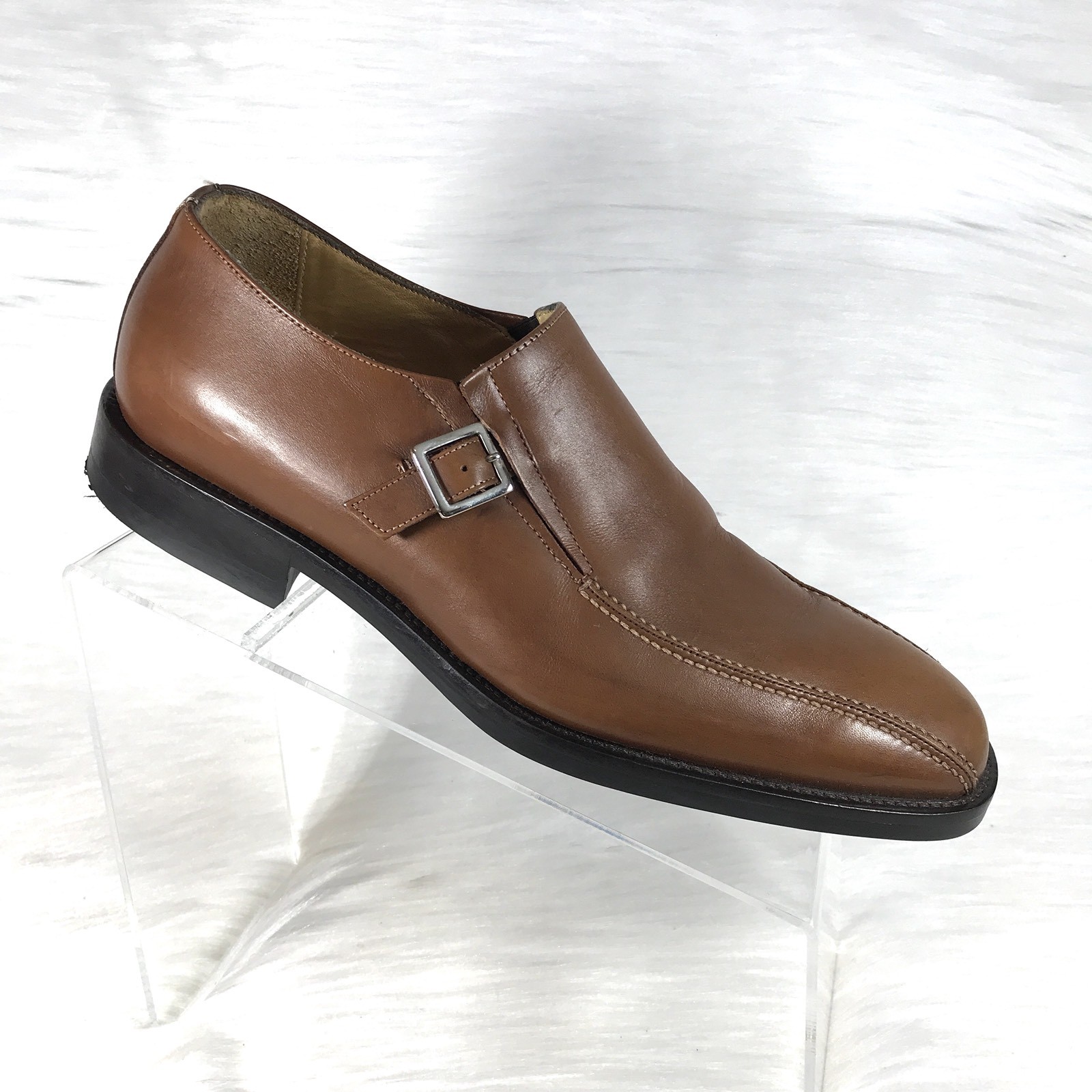 Johnston & Murphy Shoes Men’s 8M Brown Monk Strap… - image 3
