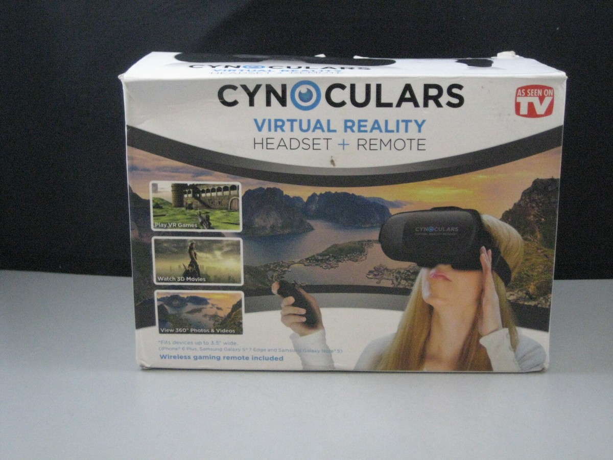 Cynoculars Virtual Reality Headset and Wireless Remote New