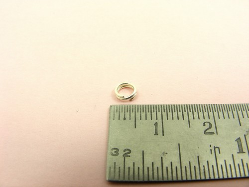 5 x Solid 925 Sterling Silver DOUBLE Loop Open JUMP RINGS DIY Findings 3.5mm-8mm - Picture 3 of 7