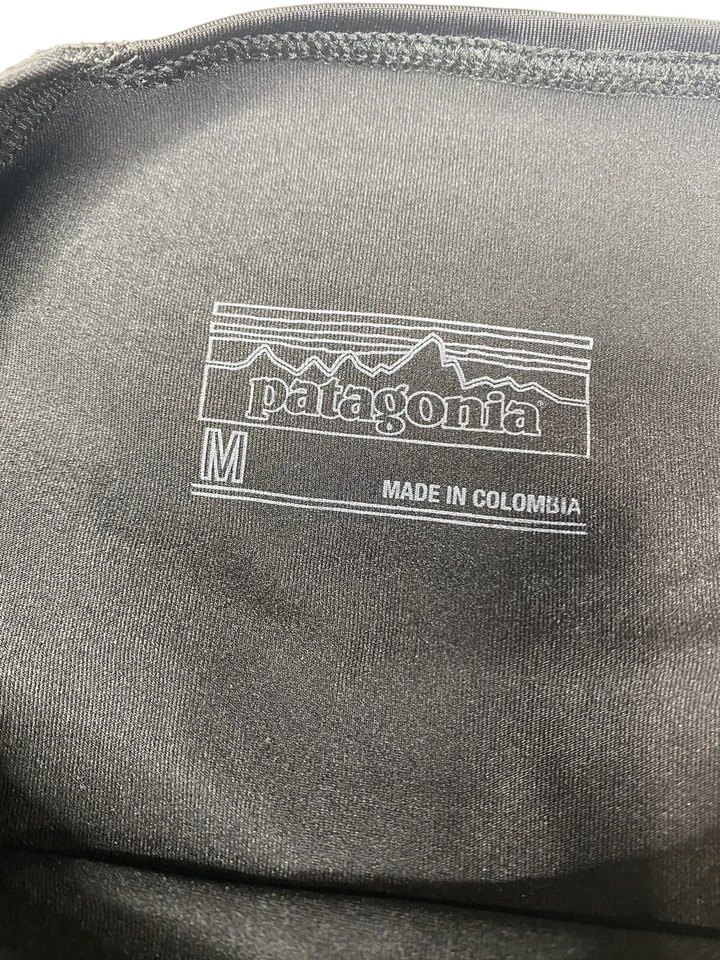 Top Patagonia Rashguard Mujer Talla Mediana Negro/Verde Rosa Manga Larga Nylon Foto 4 de 4