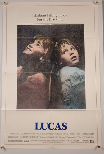 LUCAS Movie Poster (VeryFine) One Sheet 1986 Charlie Sheen 7279