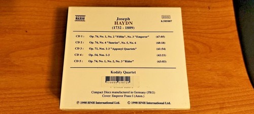 Haydn 15 Famous String Quartets (NAXOS) 5 CD's Set 1989 Recordings *Excellent* - Picture 3 of 15