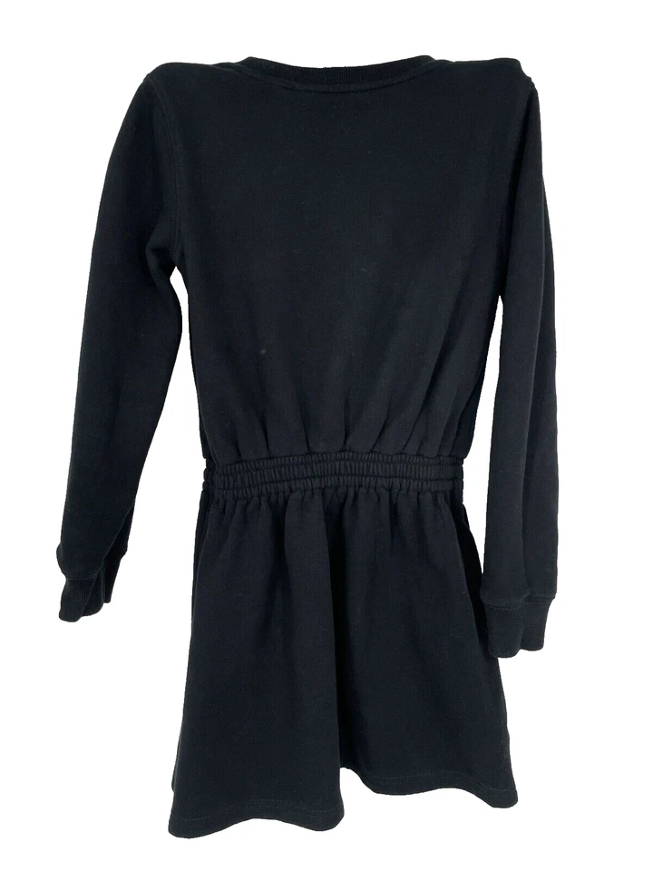 Polo Ralph Lauren girls size 6X Sweater Dress Bear Black pullover logo pockets - Image 2 of 4