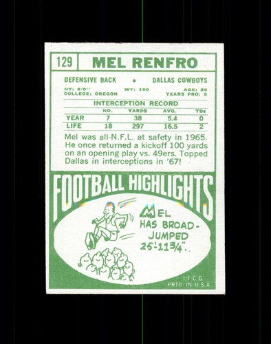 1968 Topps Football Set Break, Higher grade cards, U-Pick 1 - 219 - Picture 226 of 386