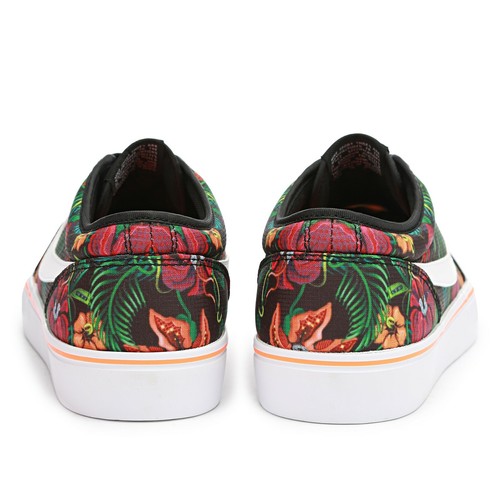 Nike Toki Low Txt Print "Floreale" Arancione/Bianco/Nero 631697-810 Taglia 8 - Foto 9 di 10