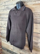 Arrow Sweater Men Brown Pullover XXL Chest 52" Length 30"