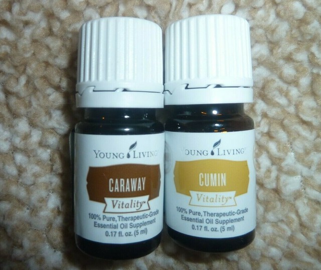 Young Living Essential Oil Set of 2 Vitality 100 Pure Caraway & Cumin