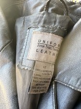 Uniform By John Paul Richard Black Leather Jacket Size 12 Matrix Long Jacket