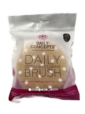 Daily Concepts Detox Massaging Brush For Dry Brushing 100 Natural Bristles NEW