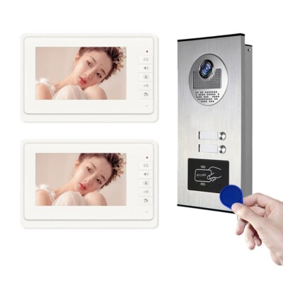 7-inch Home Security Video Intercom - RFID Unlock & 2-Way Speaker