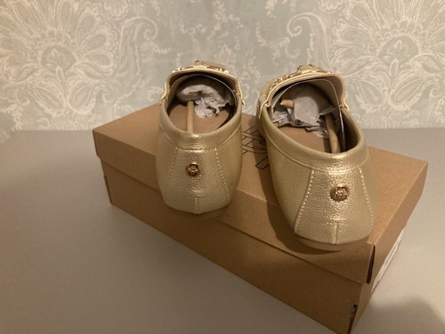Women Slip on Loafer Size 6 Gold New - Picture 4 of 6