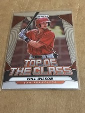 2020 Panini Prizm Baseball Will Wilson TOP OF THE CLASS Insert Card #TOC-15