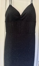 Windsor Long Black Formal Dress with glitter