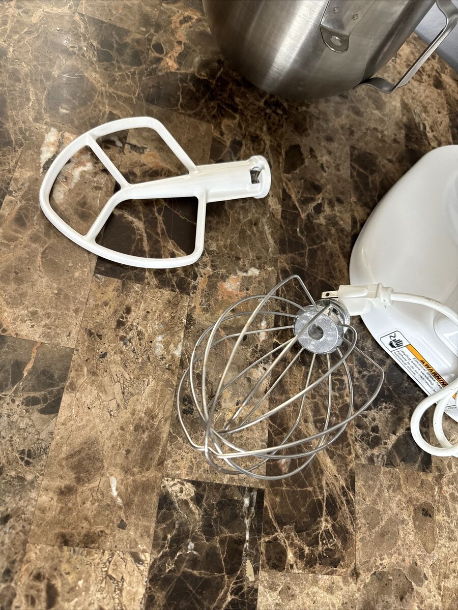 KitchenAid K5SSWH White Heavy Duty 5qt Lift Mixer Bowl KitchenAid K5SSWH White Heavy Duty 5qt Lift Mixer Bowl
