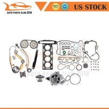 Timing Chain Gasket kit + Water Pump + Thermostat Fits Chevrolet Pontiac