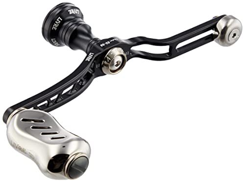 LIVRE Custom handle Union 52-58 Fino knob Black Titan for Daiwa Spinning - Picture 1 of 2