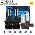 For Ford F-250 Super Duty 2010 - 2014 White 8000K LED Headlights + Fog Bulbs