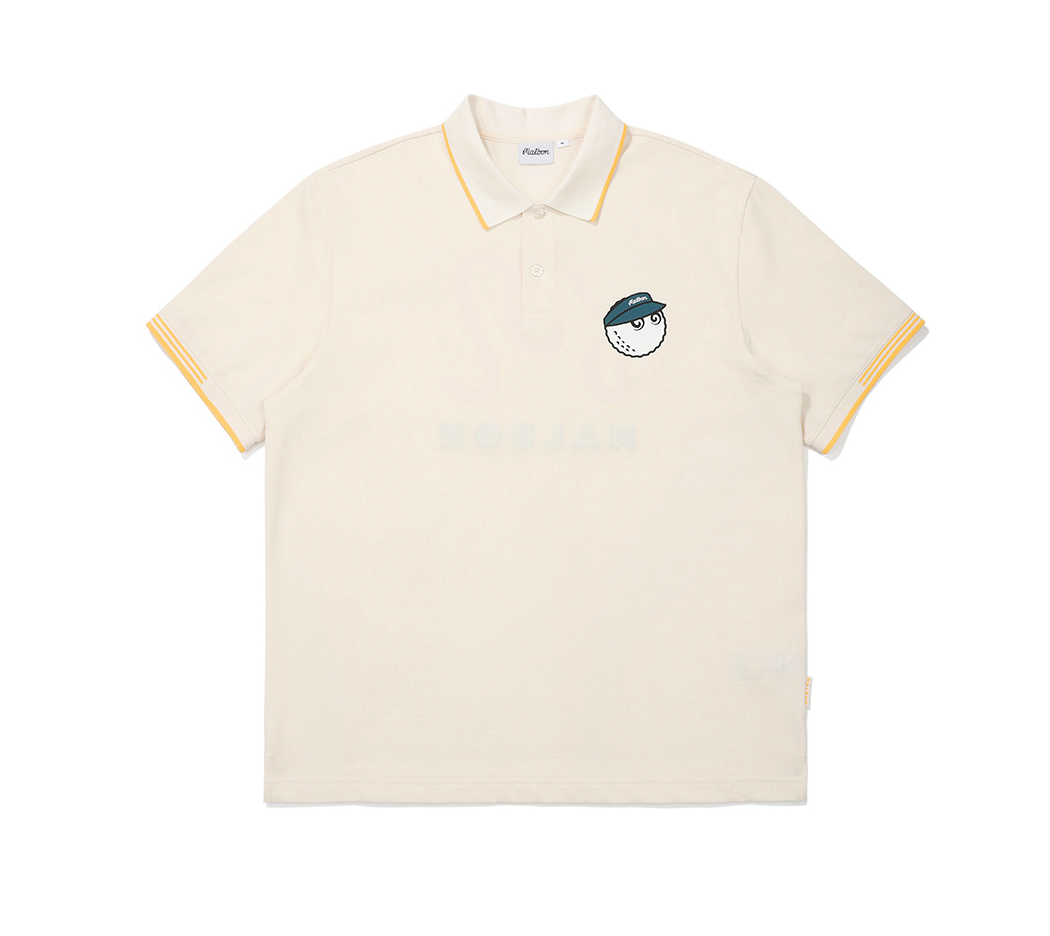 Tシャツ・カットソー Malbon Golf Bucket M Round T-shirt CREAM MAN M5221PRS40CRM RECREATION TEE – Malbon Golf