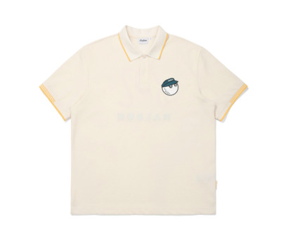 Malbon Golf] M Basic PQ Polo T-shirts - Cream (MAN) - M