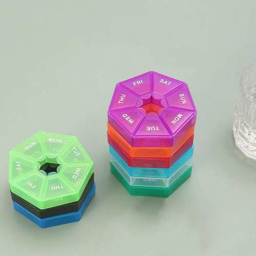 Week & A Day Pill Box Organiser Tablet Medicine Holder Storage Dispenser 7 Day - Picture 7 of 17
