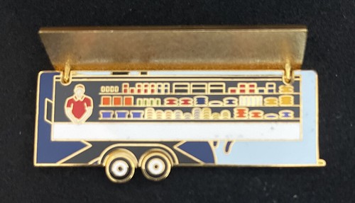 Salt Lake City 2002 Olympics Pin - Downhill Skiing Trailer Pin - w/ Original Tin - Picture 2 of 4