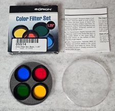 Orion 05514 Color Filter Set Basic 1.25" Pre-owned w/ Case + Box