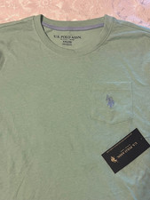 NEW  Boys Shirt U.S. Polo Assn Shirt Mint Green  Size XXL 18  NWT 42
