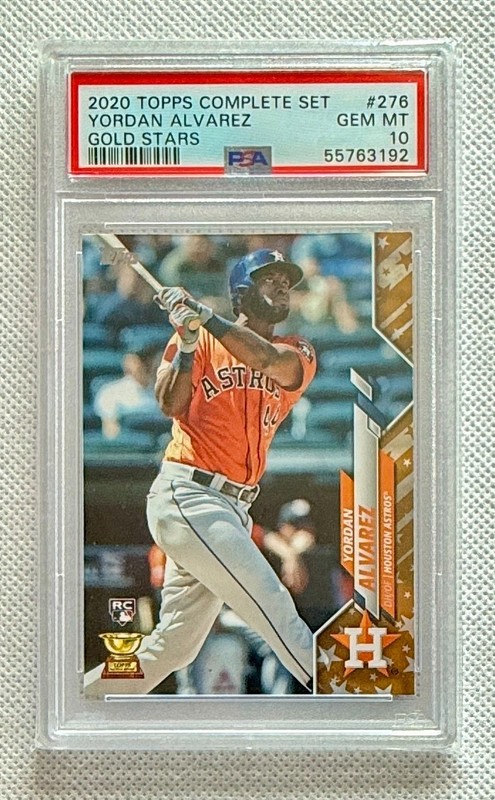 2020 Topps Complete Set Yordan Alvarez #276 Gold Stars (RC) PSA10 Gem MT 💎📈🔥