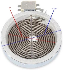 8" 318178110 Radiant Surface Burner Element Compatible with Frigidaire Kenmore