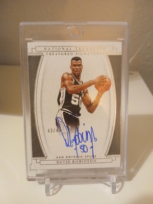 David Robinson On-card Auto /49 2020-21 Panini National Treasures