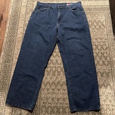 Ecko Unltd Y2K Baggy Fit Jeans Mens Size 40x30 Blue Denim Wide Leg Skate