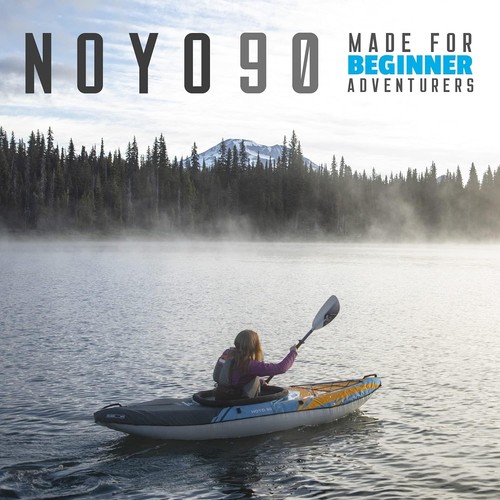 Kayak Inflable Aquaglide Noyo 90 1 persona kayak turístico con cubierta - NOYO90 - Imagen 4 de 4