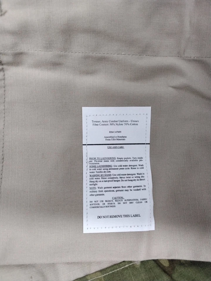 Mil-Spec 男式蝎子 OCP 军队战斗制服裤子尼龙棉防撕裂 — 第 4/4 张图片