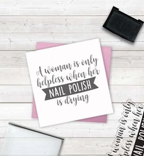 Crafter's Companion Clear Acrylic Quirky Stamp 2.5"X3.5" Nail Polish