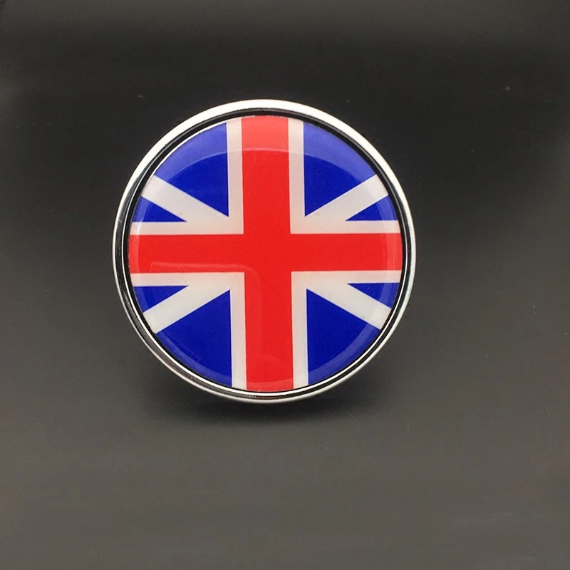 Reino Unido Inglaterra Bandera Metal Capucha Parrilla Frontal Trasera Parrilla Insignia Emblema Para Mini Jaguar Foto 2 de 4
