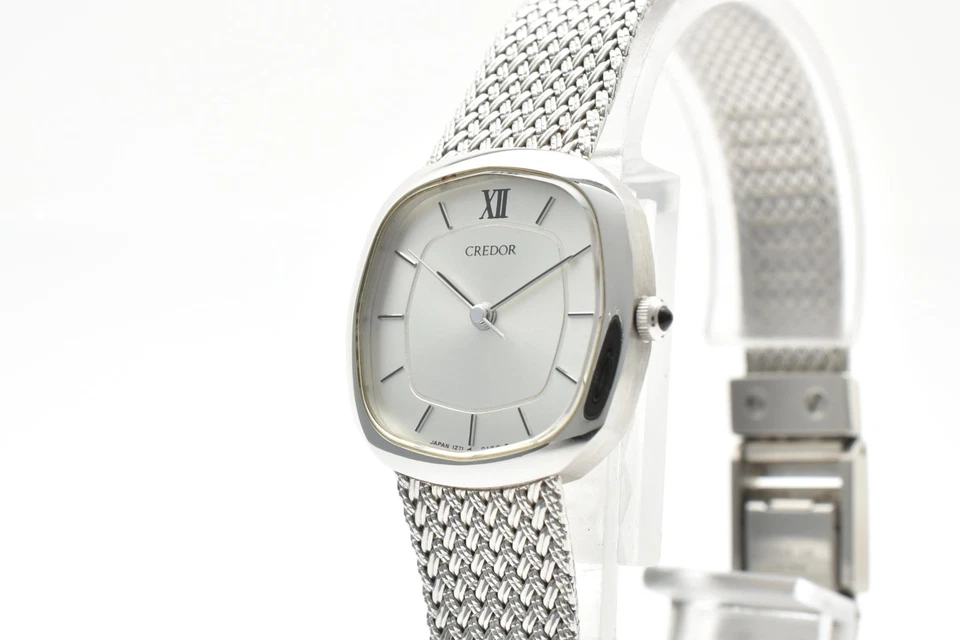 [Near MINT] Vintage SEIKO CREDOR 1271-5030 Silver Dial Women's Watch from Japan - Image 3 of 4