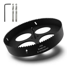 9.5-Inch Hole Cutter with Drill Bit and Hex Wrench Drilling Holes Bi-Metal Hole 