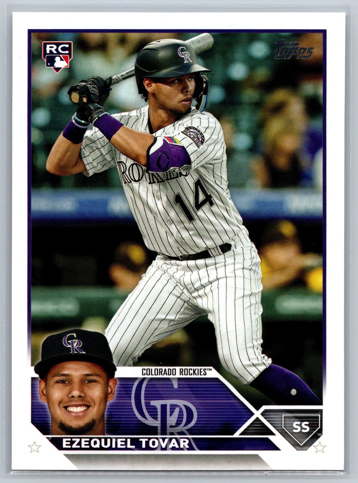 2023 Topps #651 Ezequiel Tovar RC - Colorado Rockies