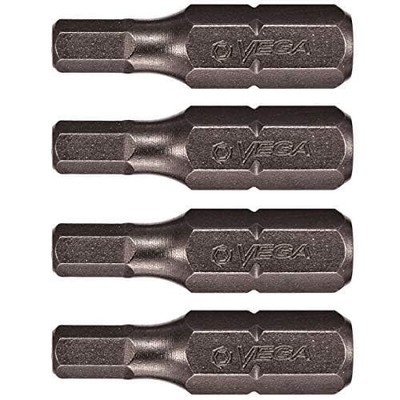 4mm Hex Tamper Proof Security Bits 1/4 Hex Shank S2 Steel Repair 4 PCS