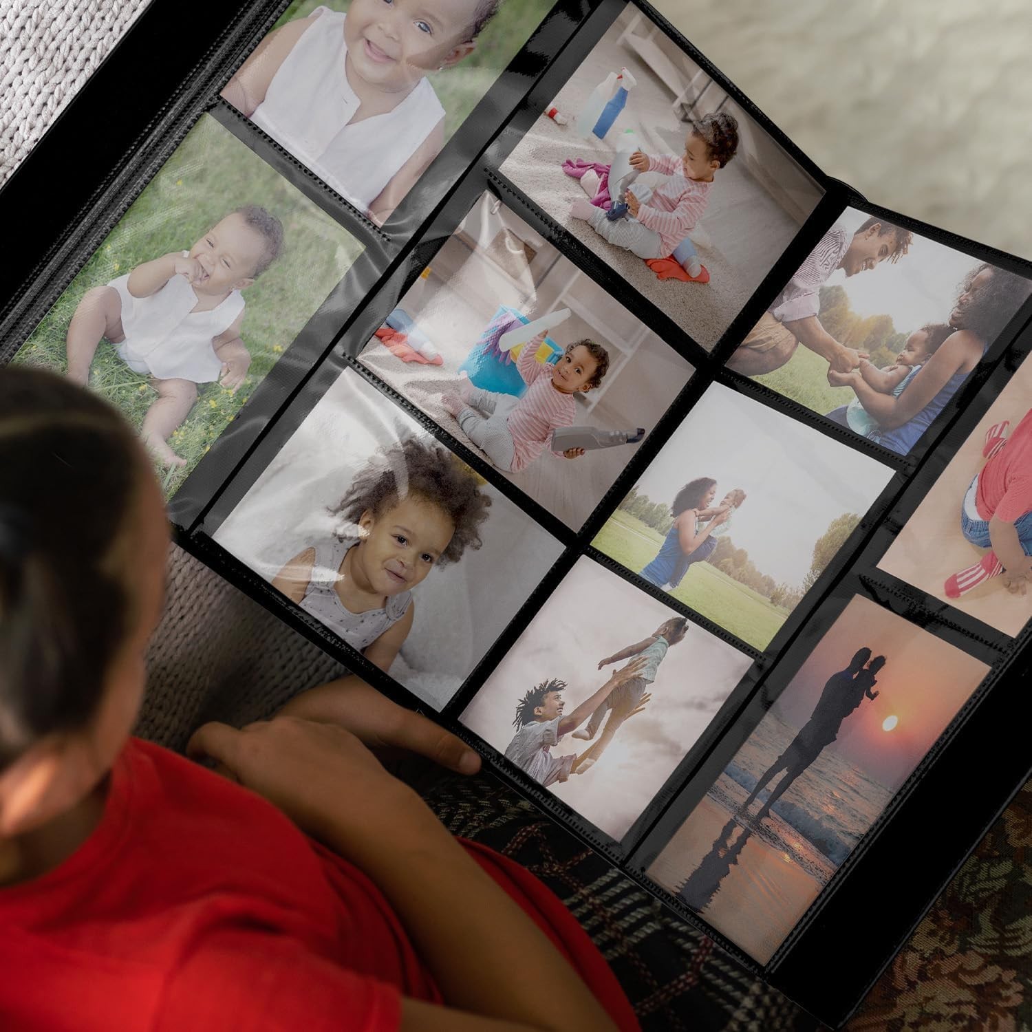 Photo Album 4x6 600 Photos, Leather Cover Extra Large Capacity Holds 600 Horizon