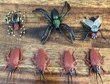 VTG Rubber Insect Bug Spider Beetles lot Figure Toy Educational Play