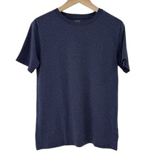 NWT Boys Ralph Lauren Polo Blue Cotton Tee Shirt Pony Logo Round Neck SZ L 14-16