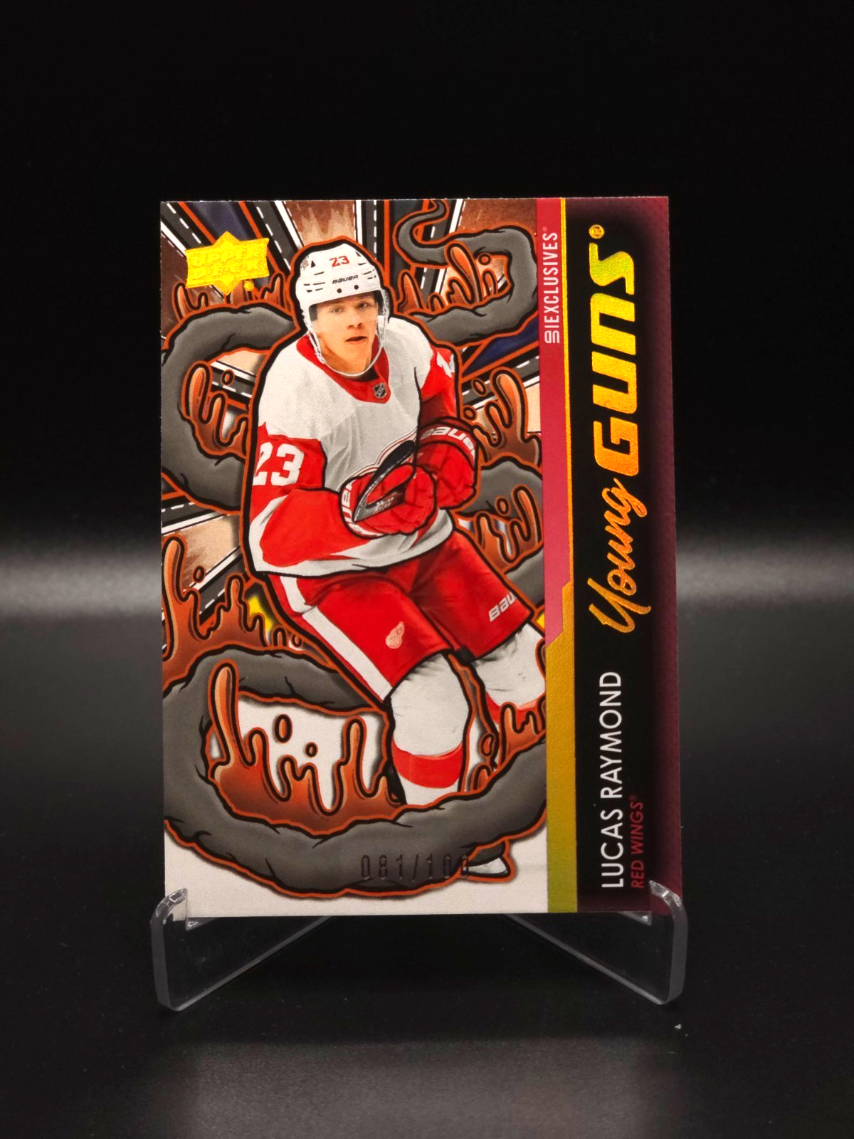 Lucas Raymond 24-25 Upper Deck Series 2 Young Guns Renewed UD Exclusives #81/100