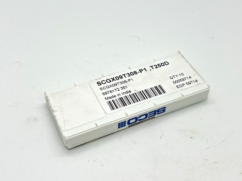 Inserti in carburo Seco SCGX09T308-P1 T250D nuovi - quantità 10 - Foto 2 di 2