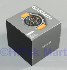 Garmin Fenix 8 - 47mm AMOLED Sapphire Titanium w Spark Orange/Graphite Silicone
